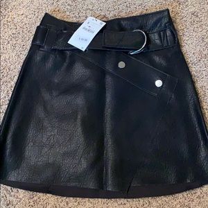 Brand new faux leather skirt